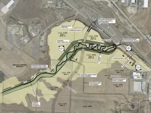 The City's Grant Creek realignment, which set the outfall conditions for the design.